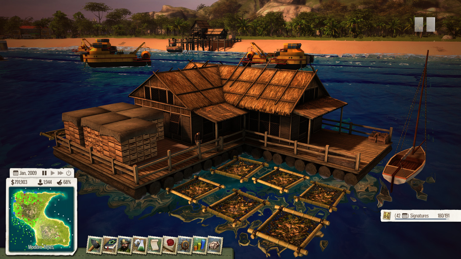 Скриншот 2 к игре Tropico 5 [v 1.10 + 14 DLC] (2014) PC | RePack от xatab