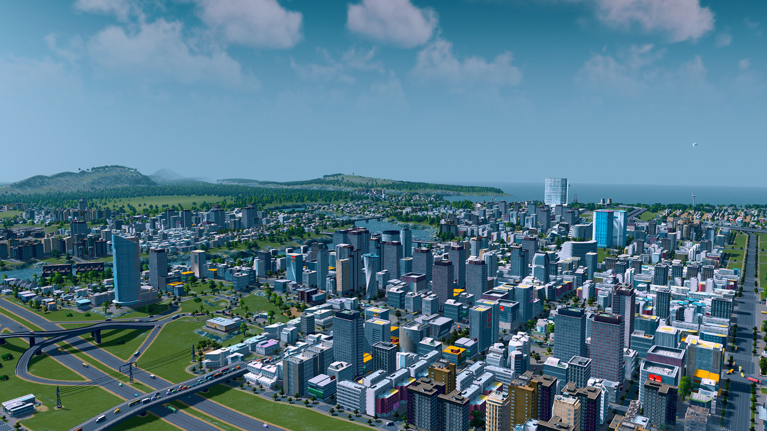 Скриншот 2 к игре Cities: Skylines - Deluxe Edition [v 1.13.1-f1+ DLC] (2015) PC | RePack от xatab
