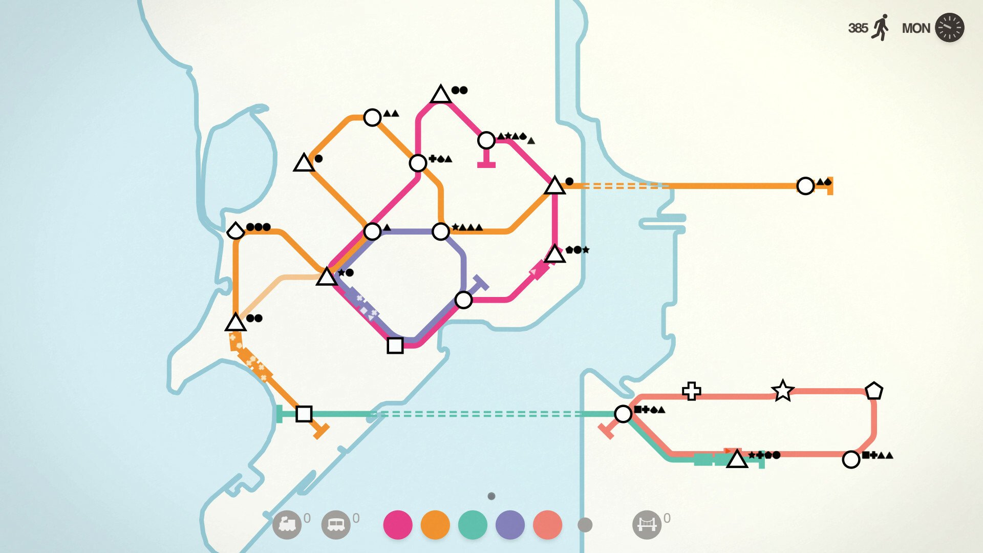 Скриншот 1 к игре Mini Metro [GOG] (2015) PC | Лицензия