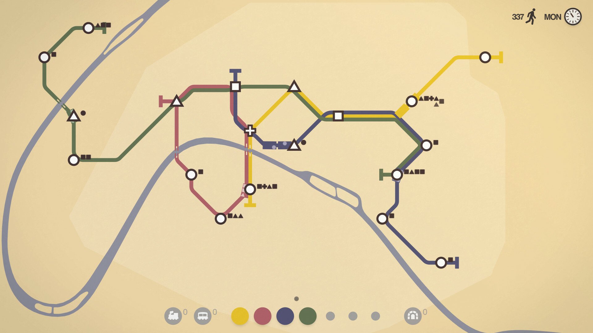 Скриншот 3 к игре Mini Metro [GOG] (2015) PC | Лицензия