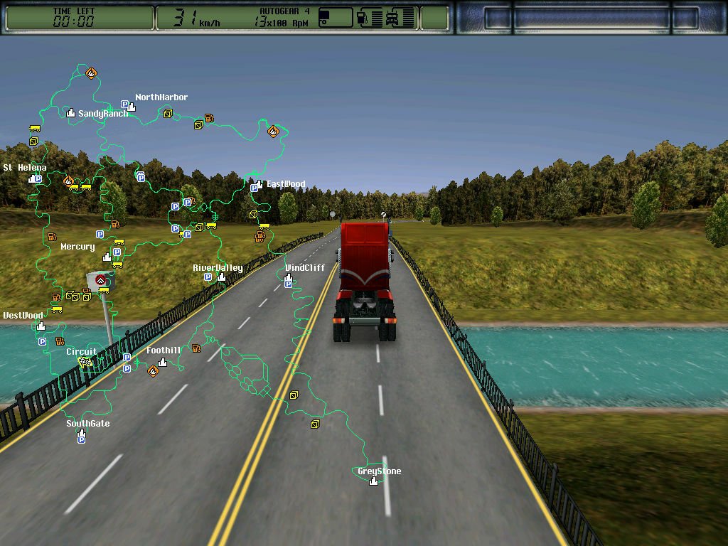 Скриншот 1 к игре Hard Truck 2: King of the Road Дальнобойщики 2 [GOG] (2001)