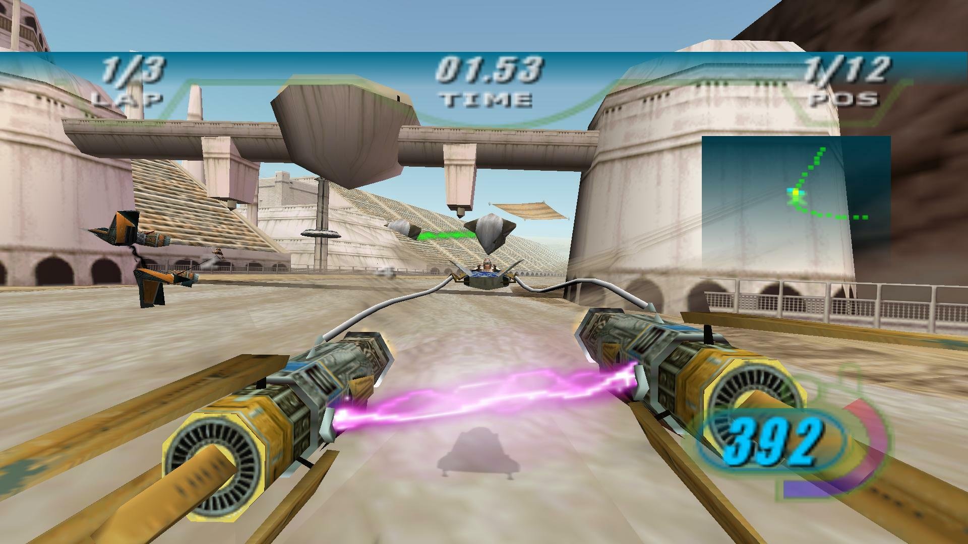 Скриншот 1 к игре Star Wars Episode I Racer v.1.0 hotfix3 (20791) [GOG] (1999)