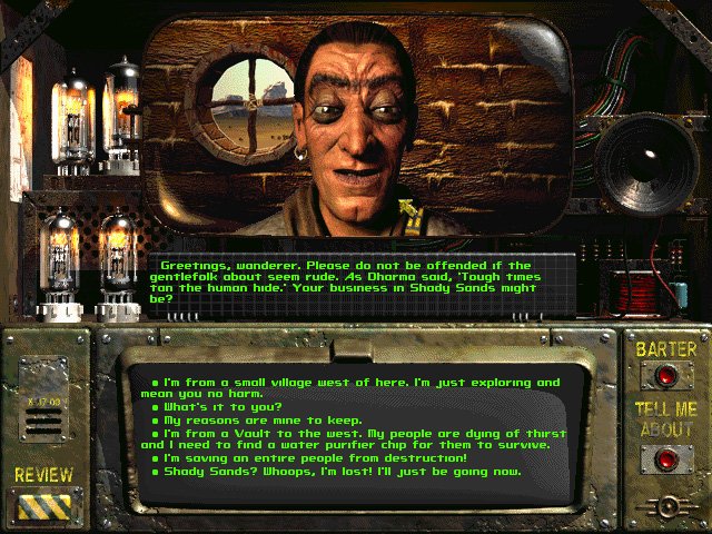 Скриншот 3 к игре Fallout v.1.2 (27130) [GOG] (1997)