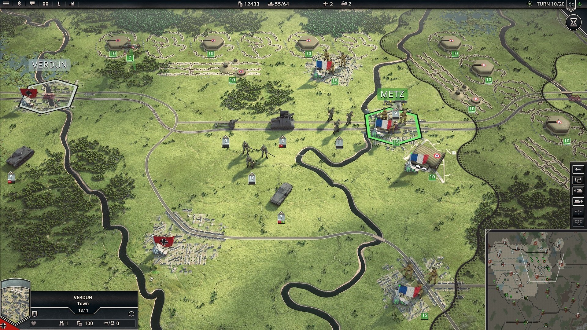 Скриншот 2 к игре Panzer Corps 2 - Field Marshal Edition [GOG] (2020)