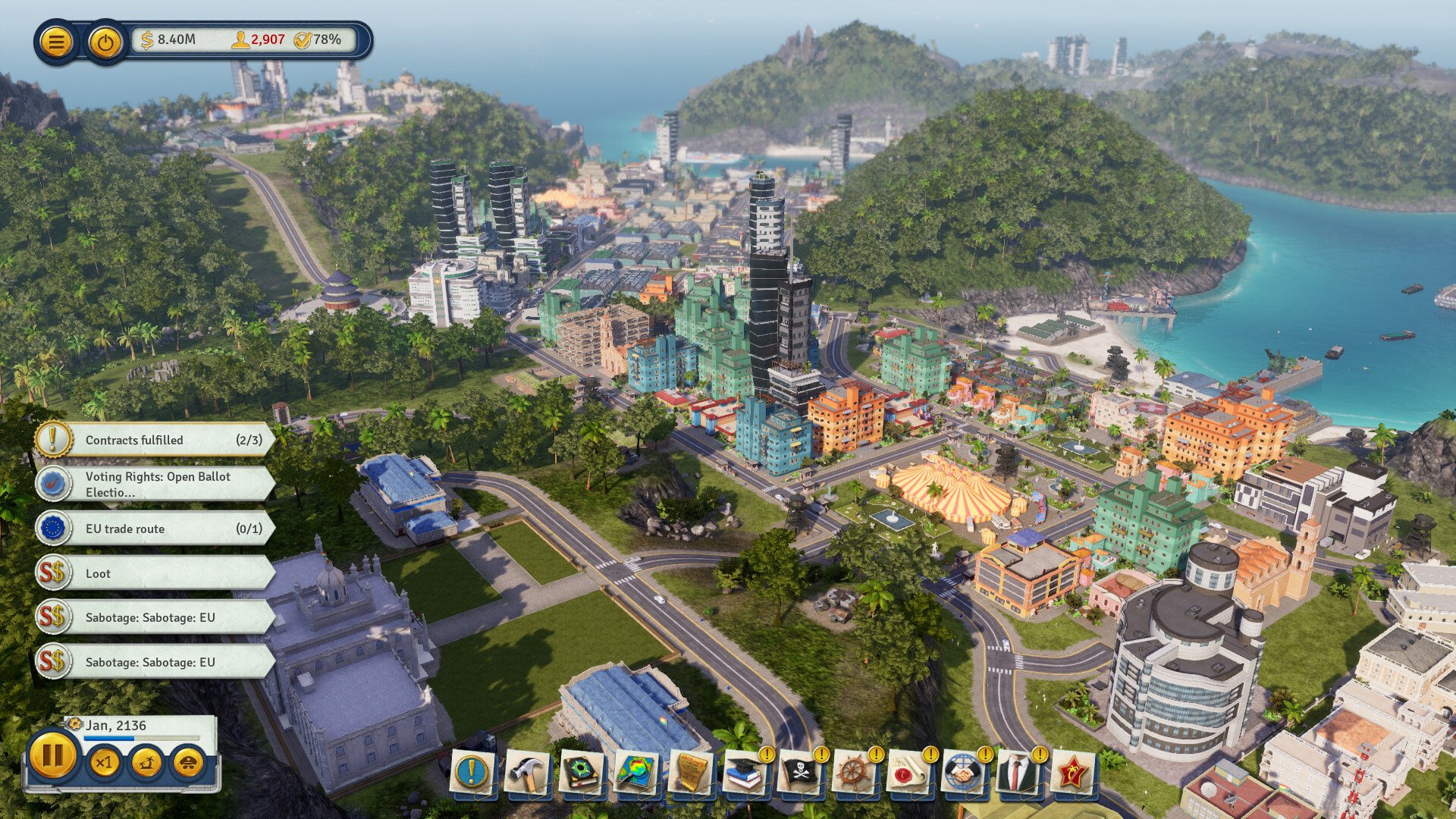 Скриншот 2 к игре Tropico 6 El Prez Edition v.t6-610 (52188) [GOG] (2019)