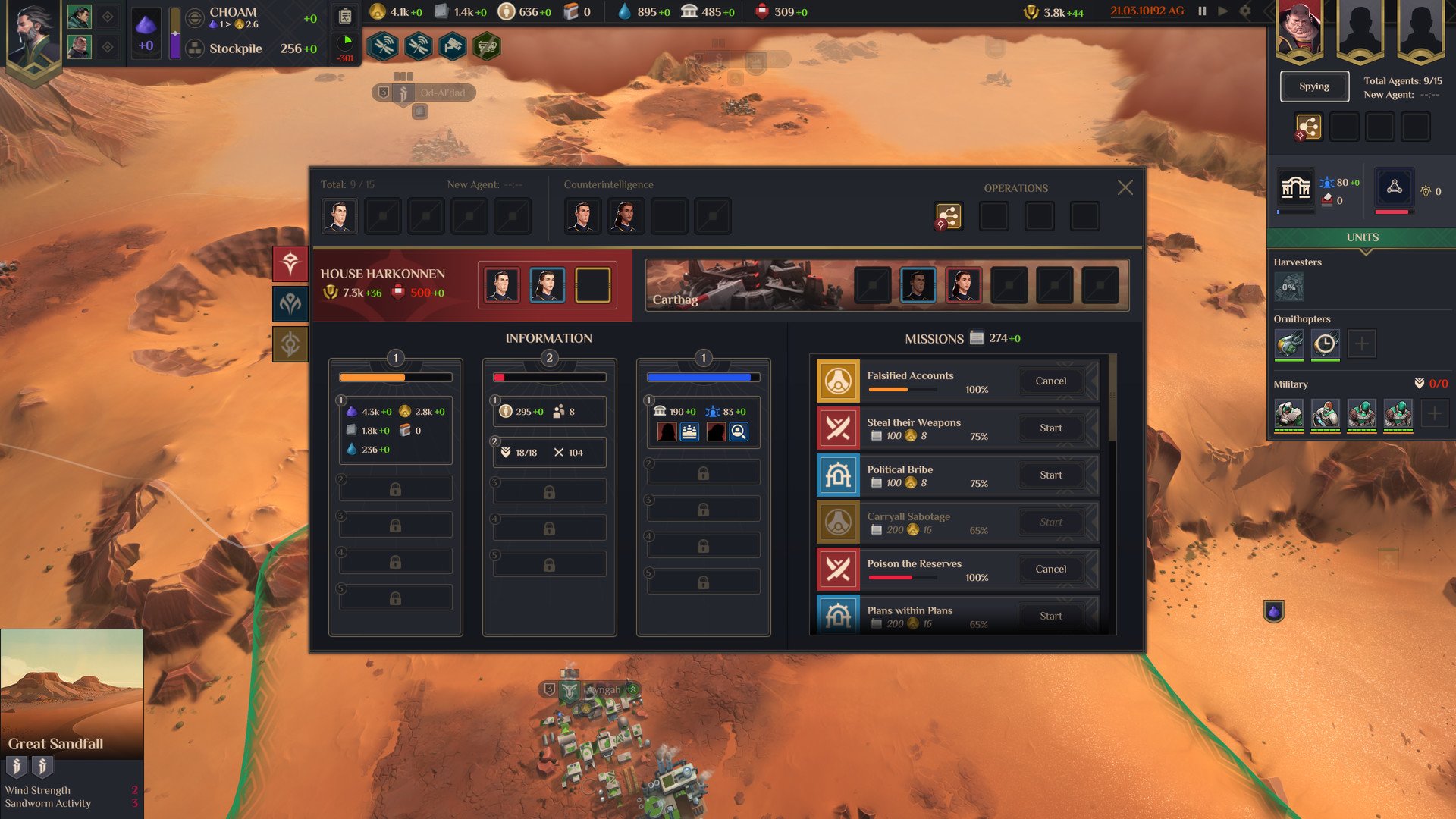 Скриншот 1 к игре Dune: Spice Wars (2023)