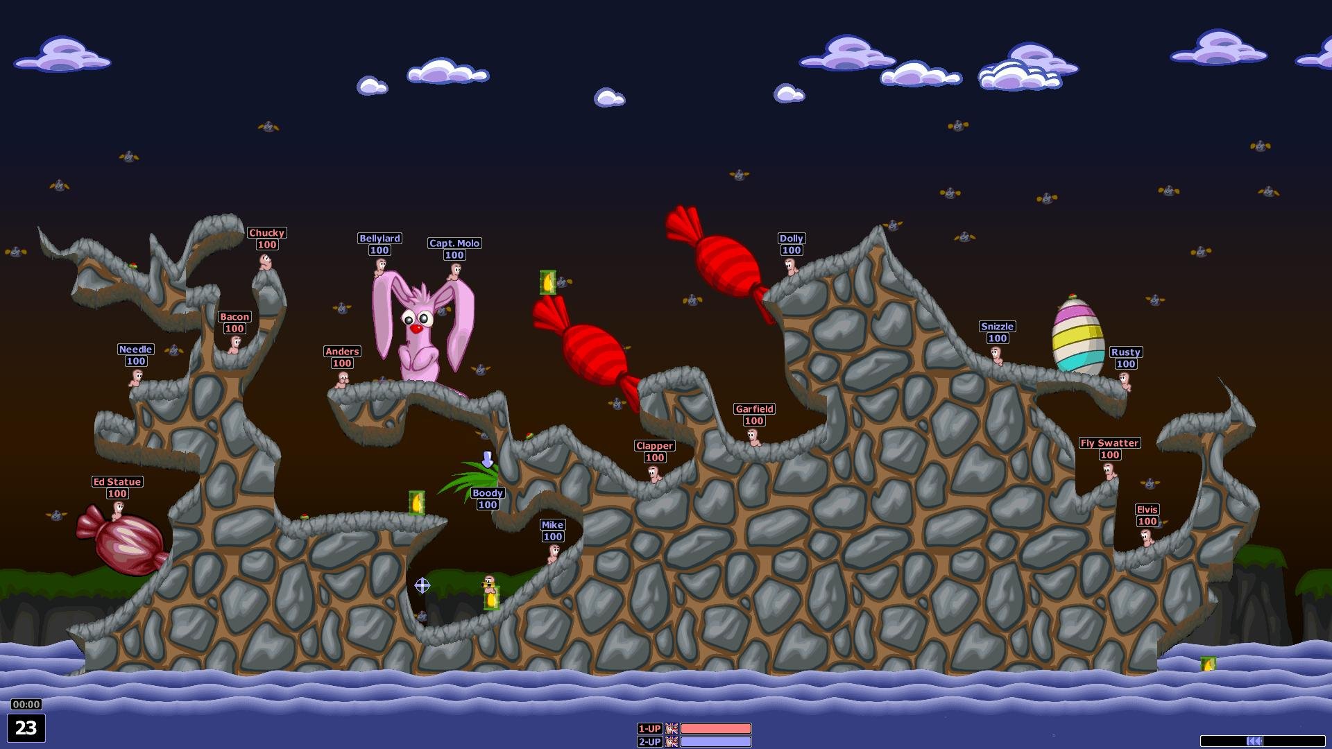 Скриншот 3 к игре Worms Armageddon [v 3.8.1] (1999) PC | RePack от Decepticon