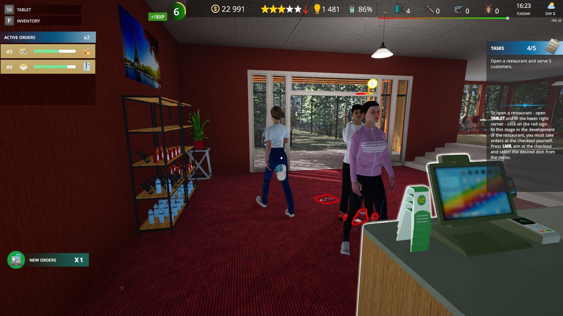 Скриншот 3 к игре Cafe Owner Simulator (2022)