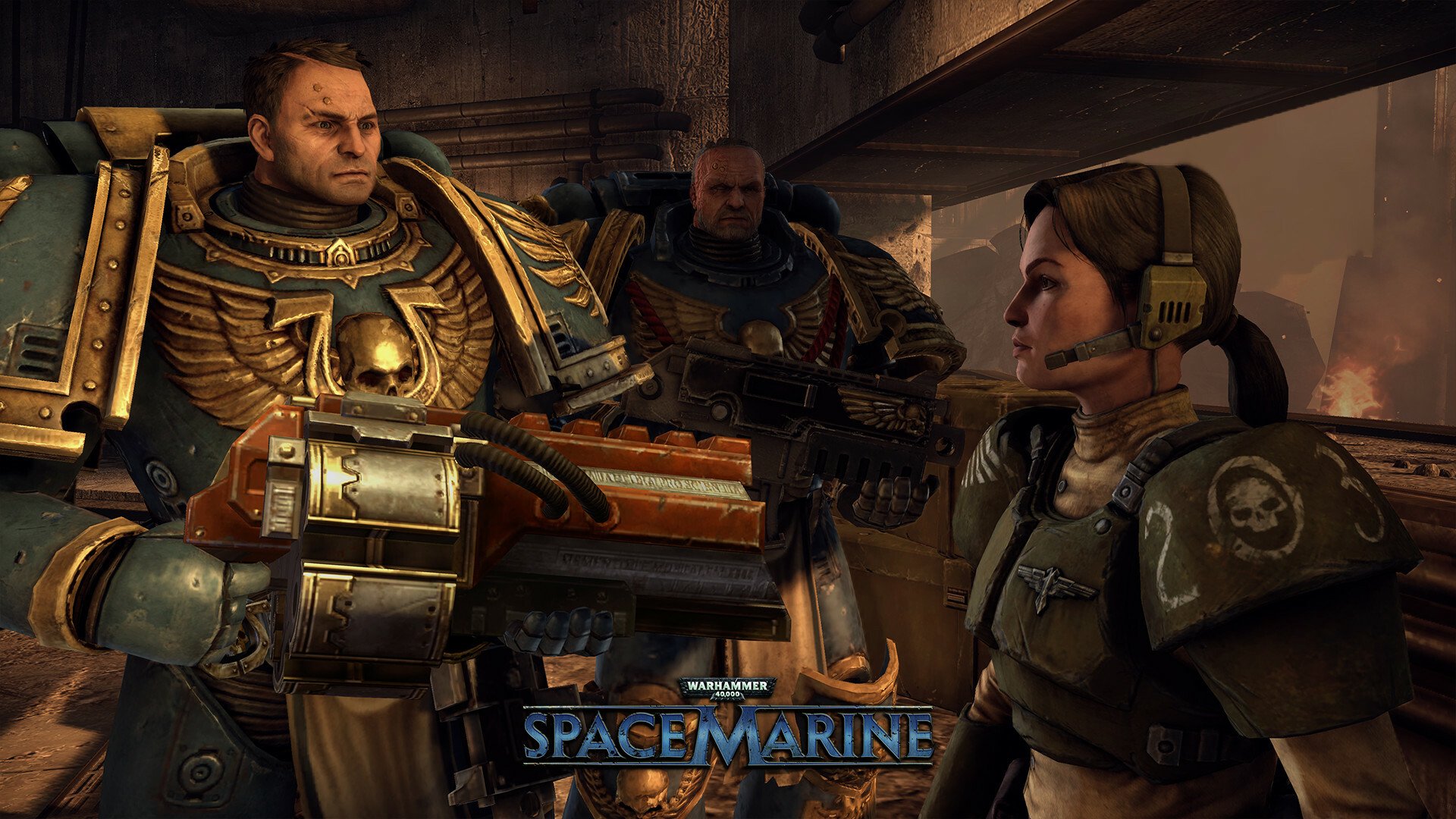 Скриншот 1 к игре Warhammer 40000: Space Marine v1.0.1 [GOG] (2011)