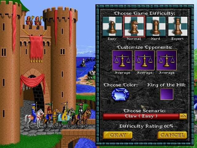 Скриншот 2 к игре Heroes of Might and Magic v1.2 (1.1) [GOG] (1996)