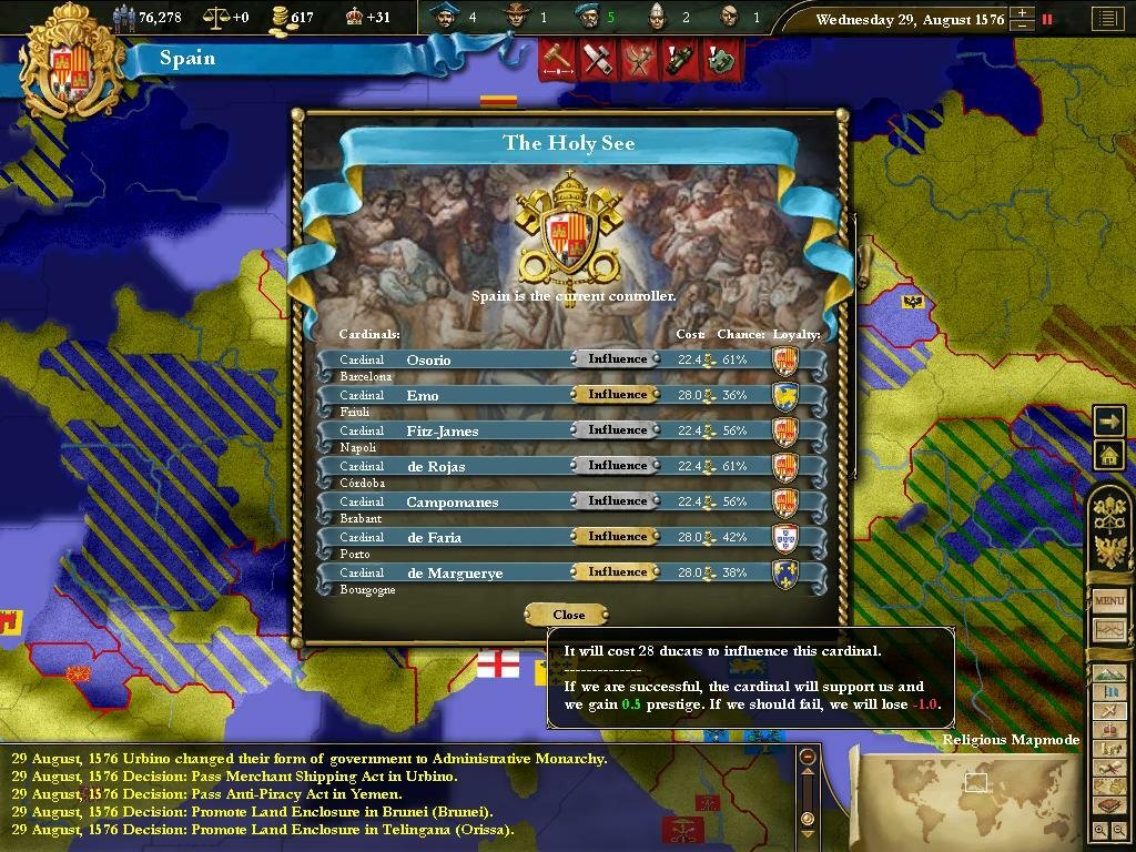 Скриншот 2 к игре Europa Universalis III Complete v5.2 [GOG] (2007)