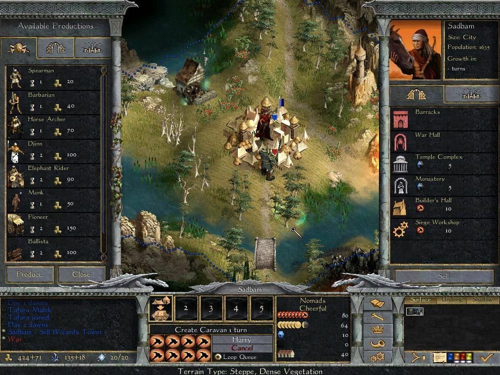 Скриншот 3 к игре Age of Wonders: Shadow Magic v1.30.0.2616 [GOG] (2004)