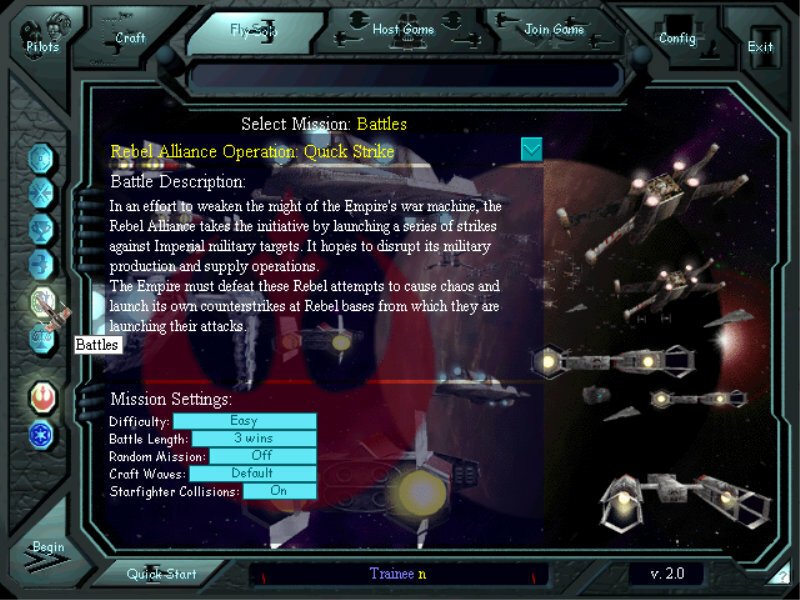 Скриншот 3 к игре Star Wars X-Wing vs TIE Fighter v2.0.0.5 [GOG] (1997)