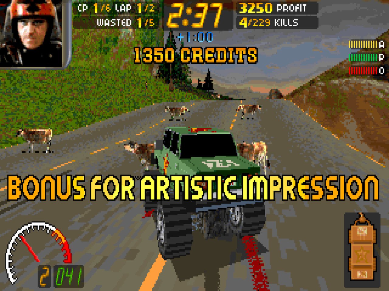 Скриншот 1 к игре Carmageddon Max Pack v2.0.0.63 [GOG] (1997)