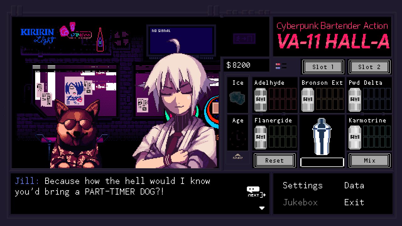 Скриншот 1 к игре VA-11 Hall-A (2016) PC | Лицензия