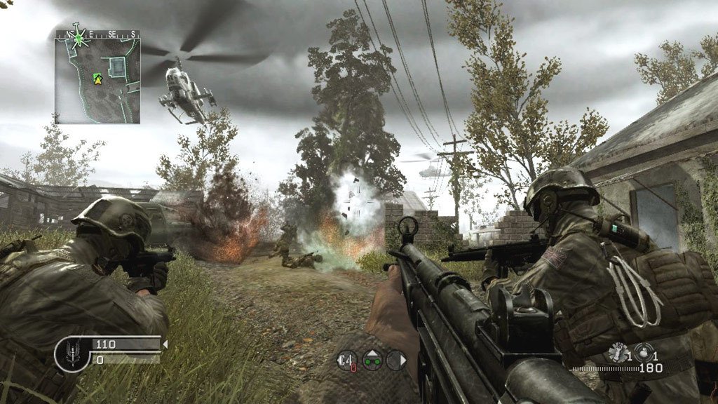 Скриншот 2 к игре Call of Duty 4: Modern Warfare v.1.7 (2007) Repack от xatab